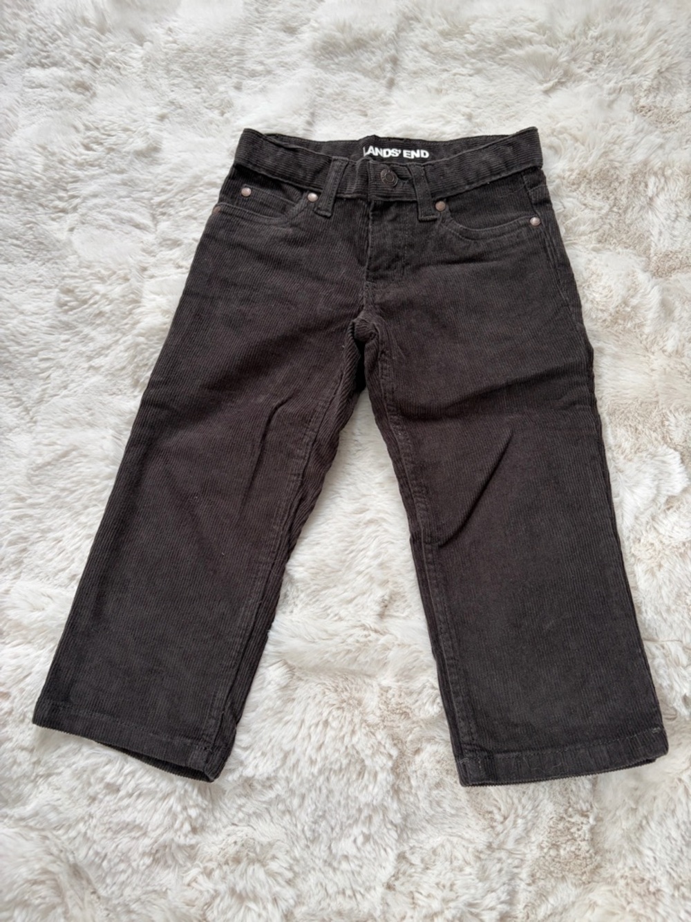 Lands' End Toddler Black Corduroy Pants